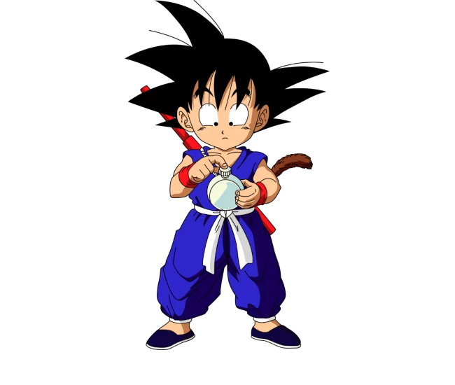 Goku sucht mit dem Dragonball Radar auf des HSW Seite